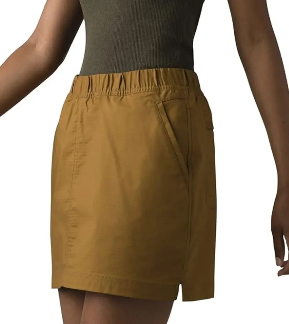 NWT prAna Double Peak Skort Antique Bronze Size 4 Yellow Gold